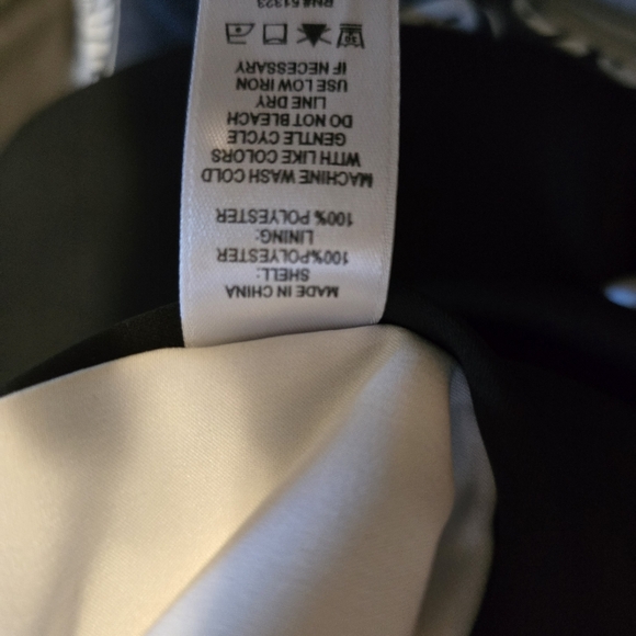 1. STATE Light Blue & Black Mini Skirt Silver Hardware Open Zipper Size Large - Picture 16 of 16